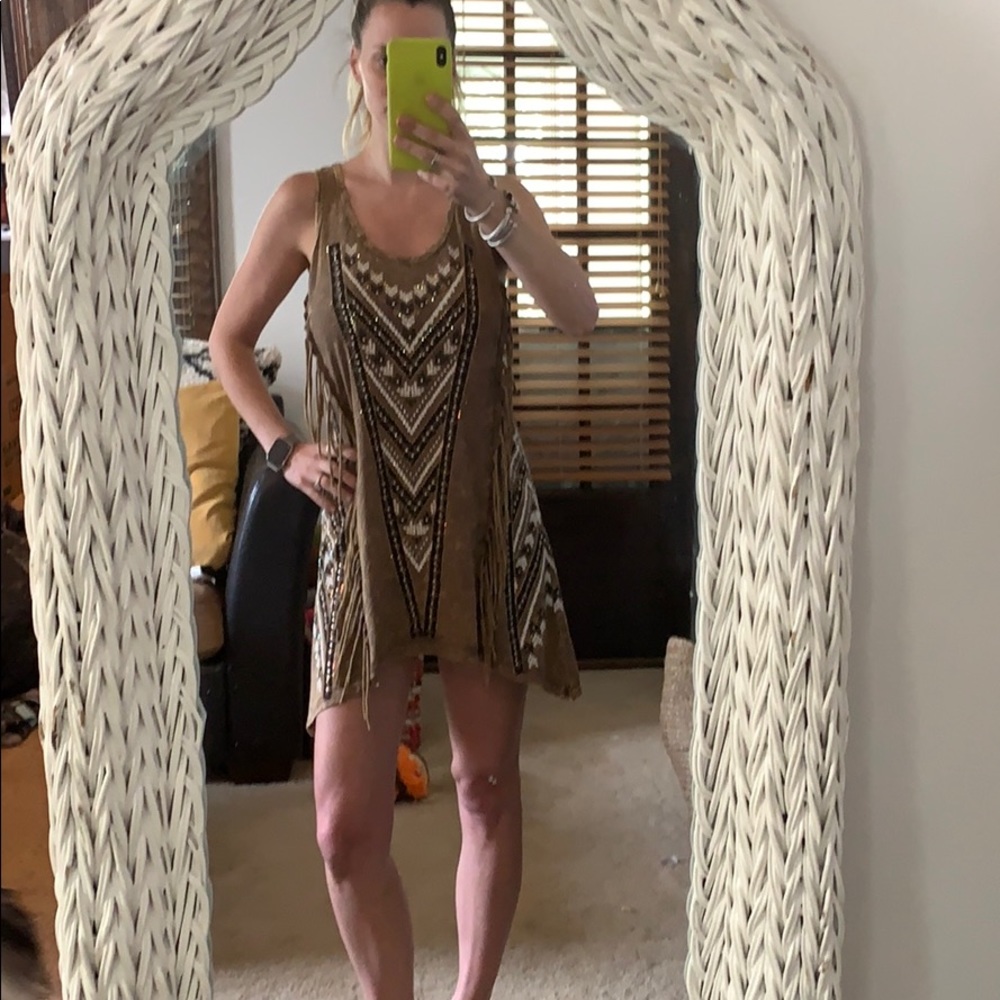 Vocal rhinestone fringe dress